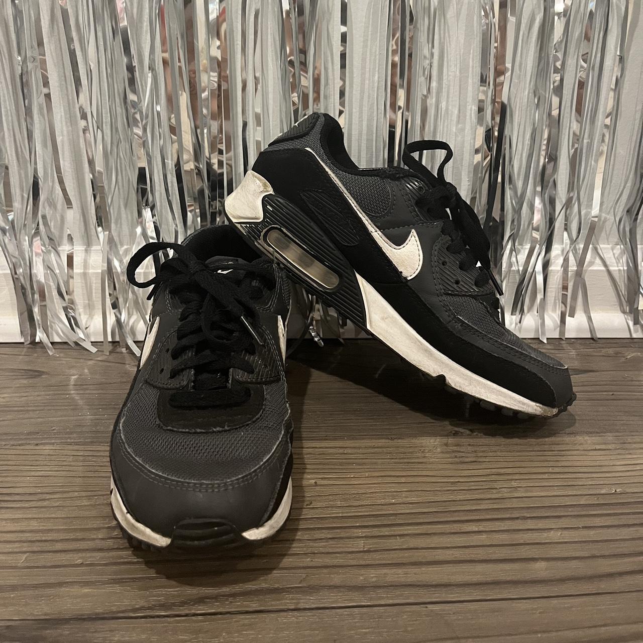 air max 90 black white mens