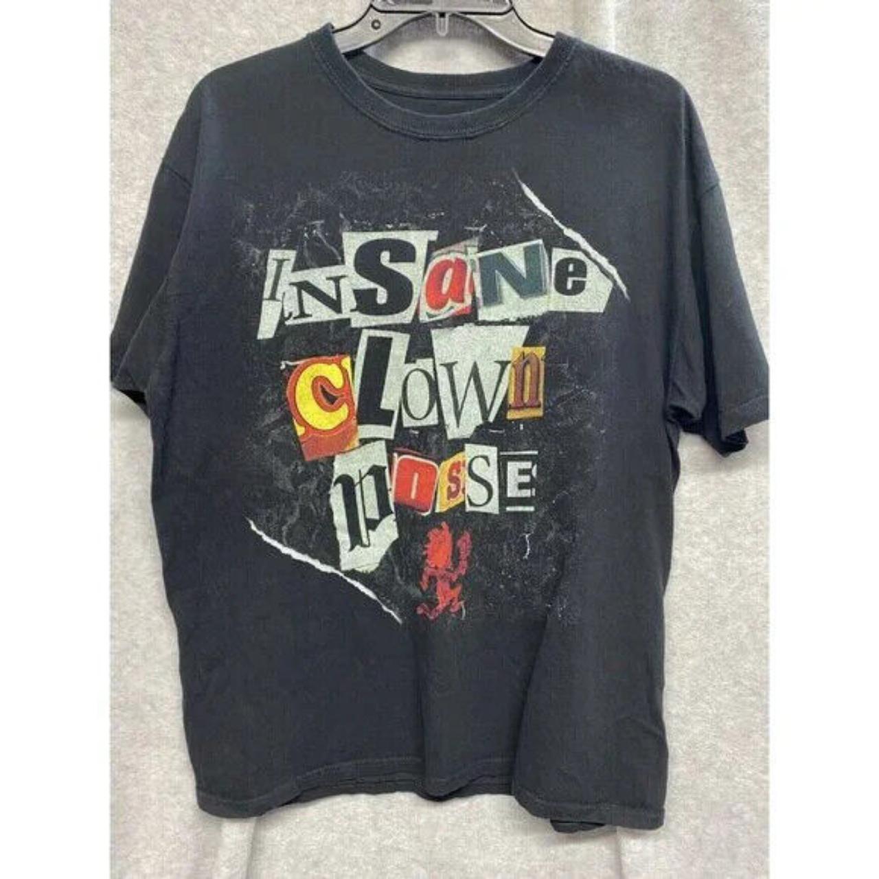 Vintage 90s Insane Clown Posse Graphic Tee, Insane... - Depop