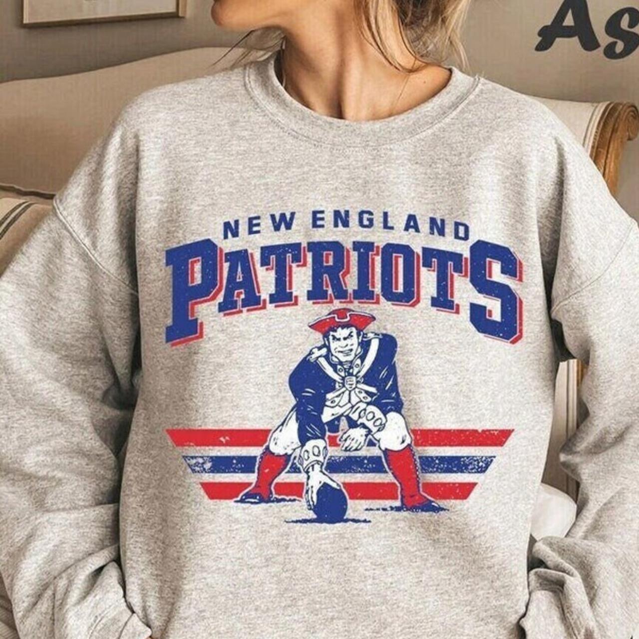 Vintage New England Patriots Sweatshirt Vintage NFL Depop