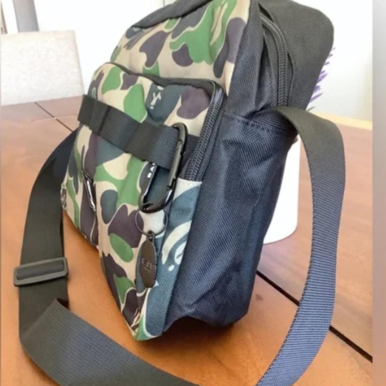 BAPE A Bathing APE Messenger Bag Green... - Depop