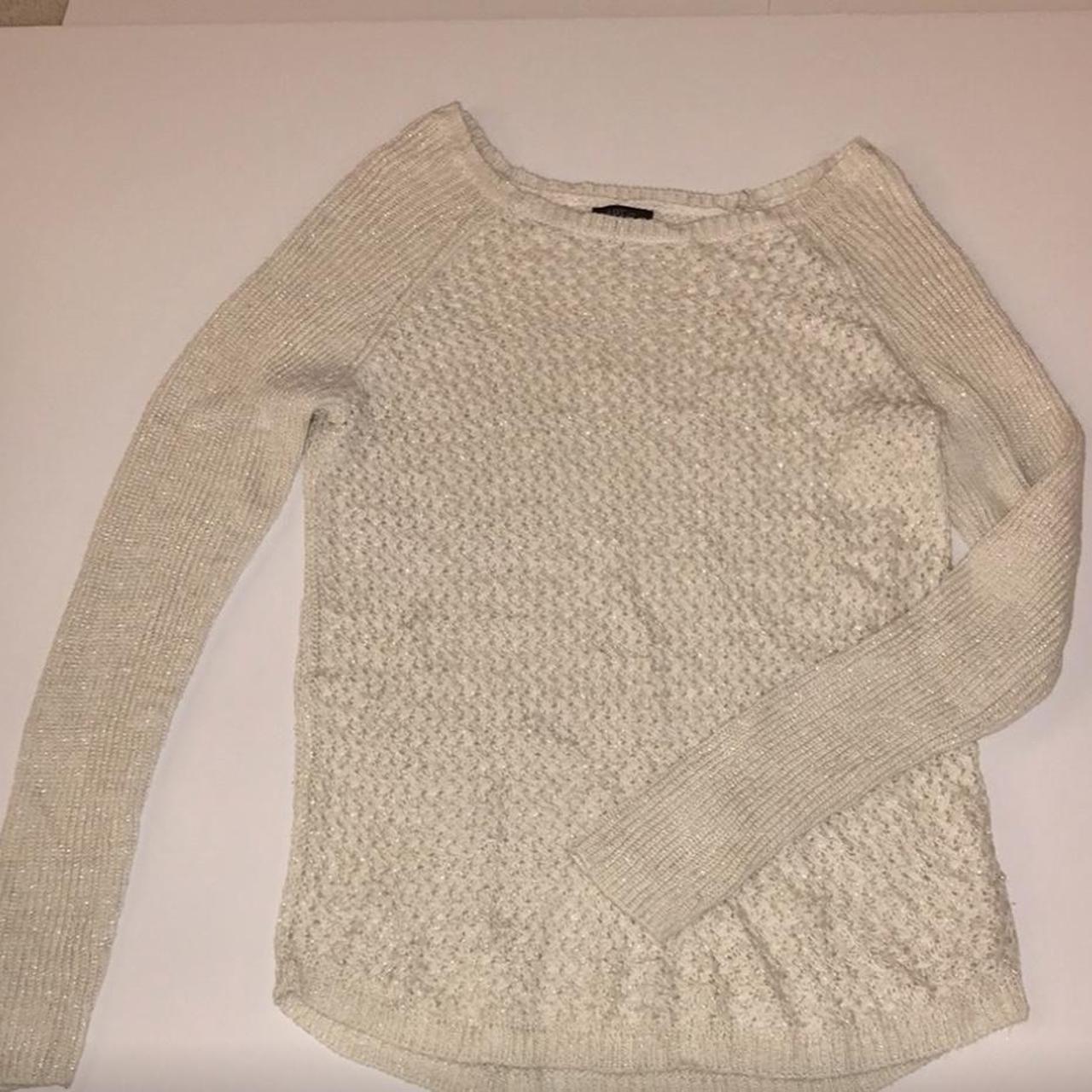Cream and ghee tinsel sweater. Hard to see in the... Depop
