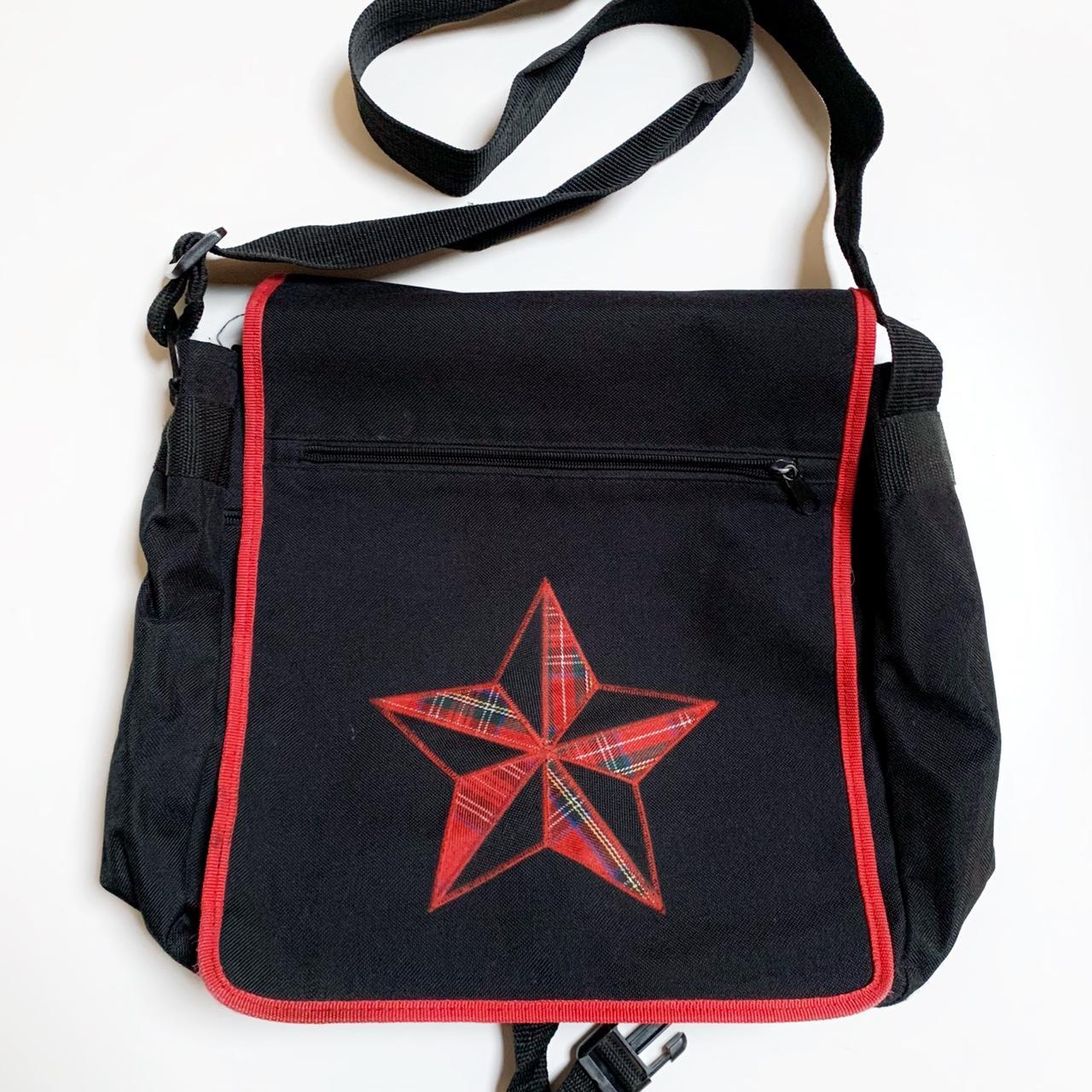 Tripp NYC Women's Black and Red Bag Depop