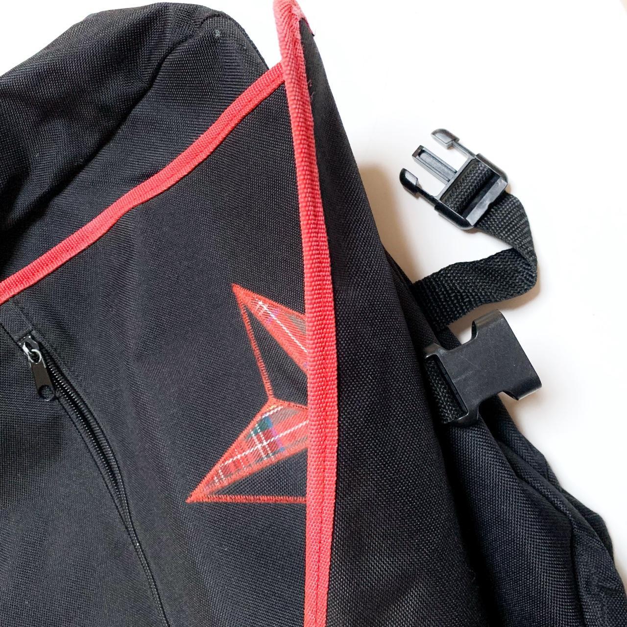 Tripp NYC Women's Black and Red Bag Depop