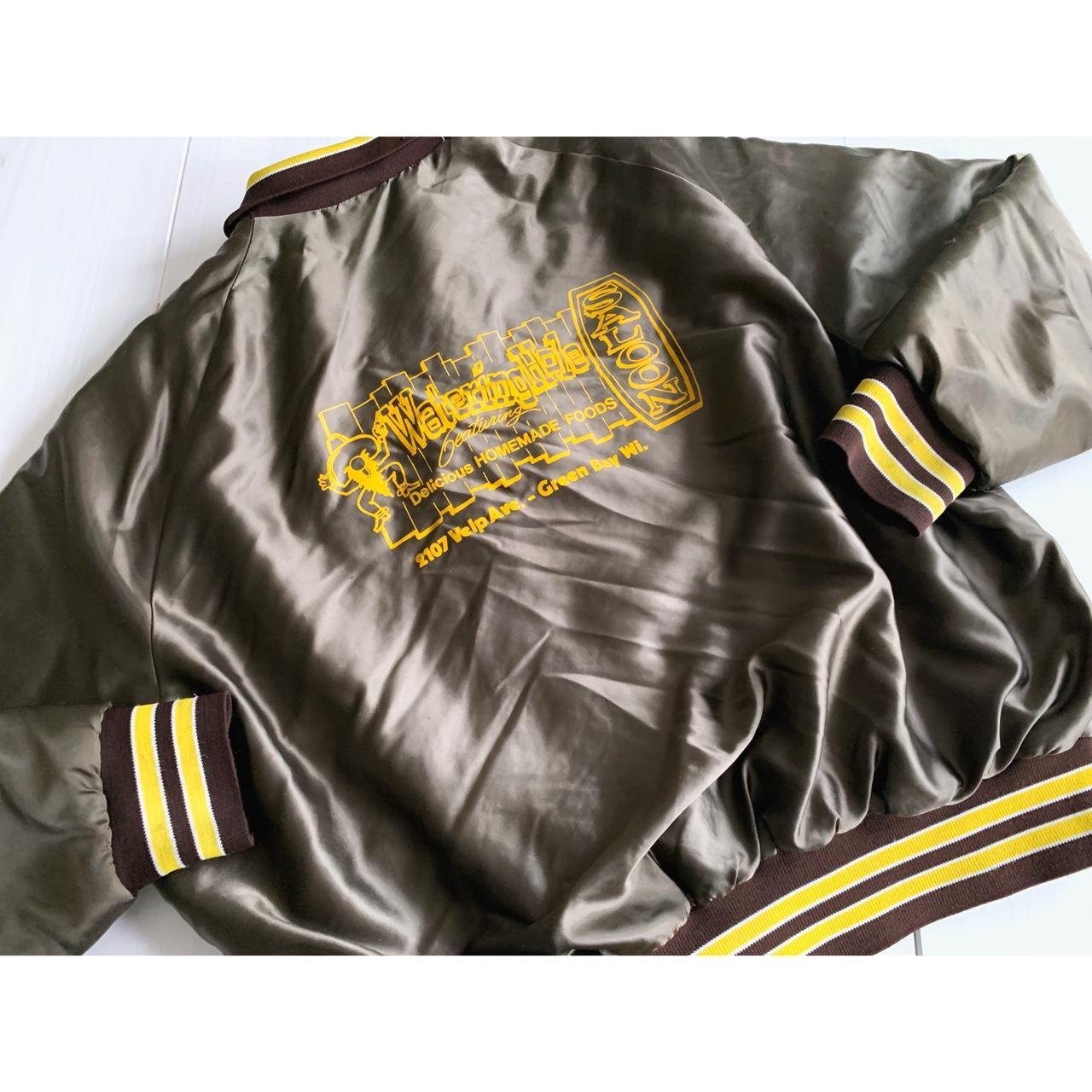 Vintage 80s Cleveland Browns NFL satin varsity - Depop