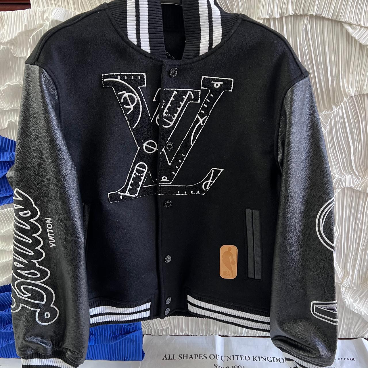 Louis Vuitton x NBA Logo Varsity Designer Leather... - Depop