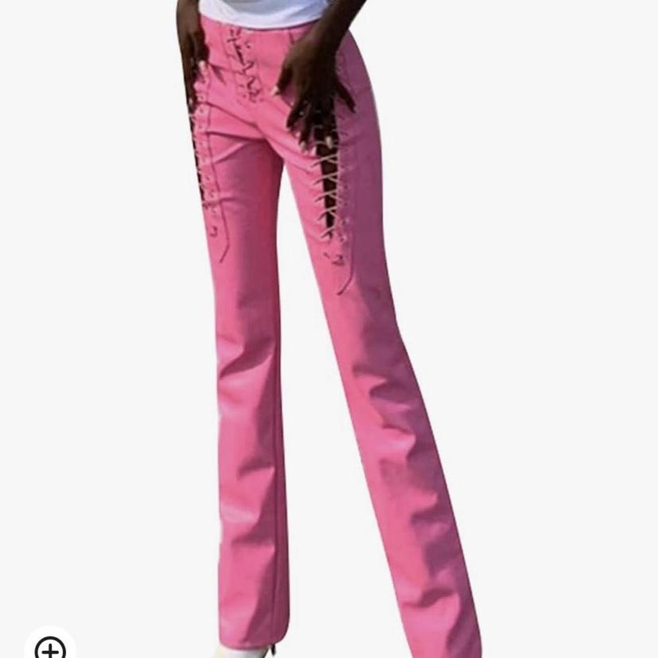 Bacci Italy Pink high waisted pants Size 8 In - Depop