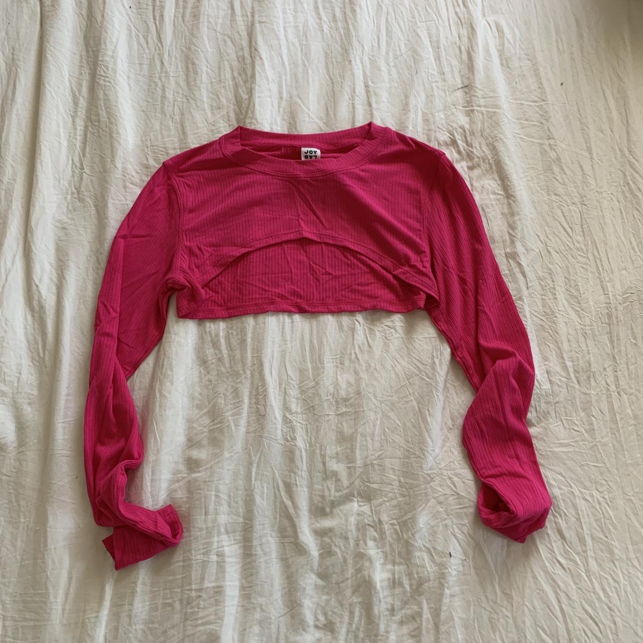 Pink long sleeve shrug from Target Depop