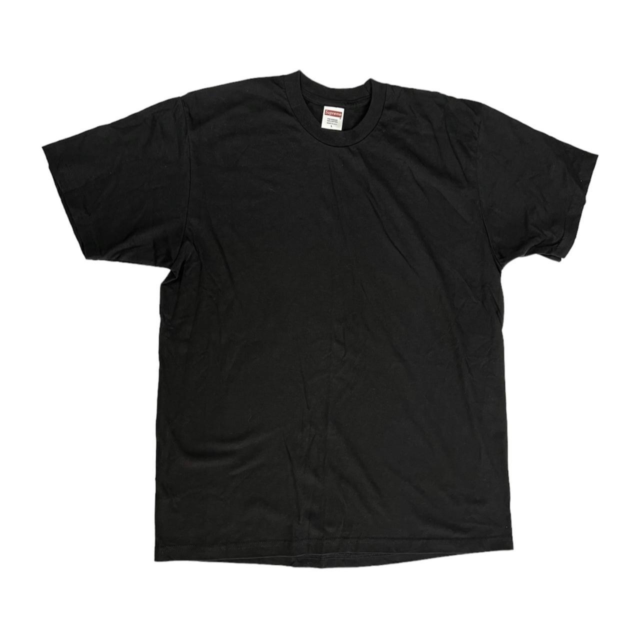 Supreme plain store black t shirt