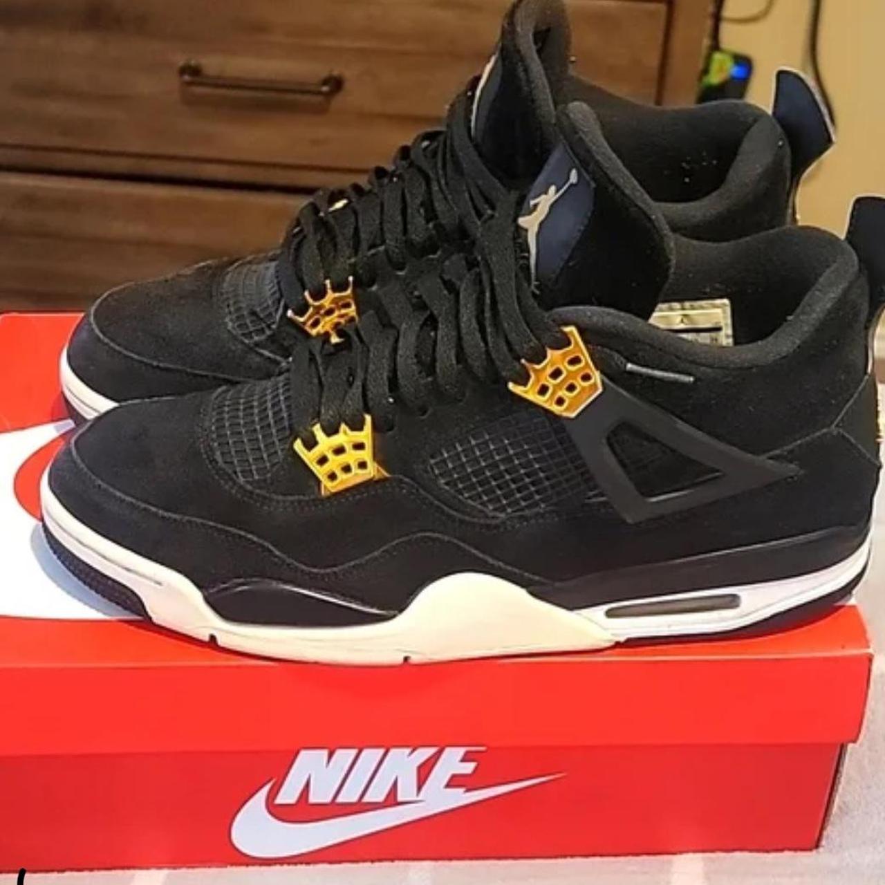 Jordan 4 royal gold - Depop