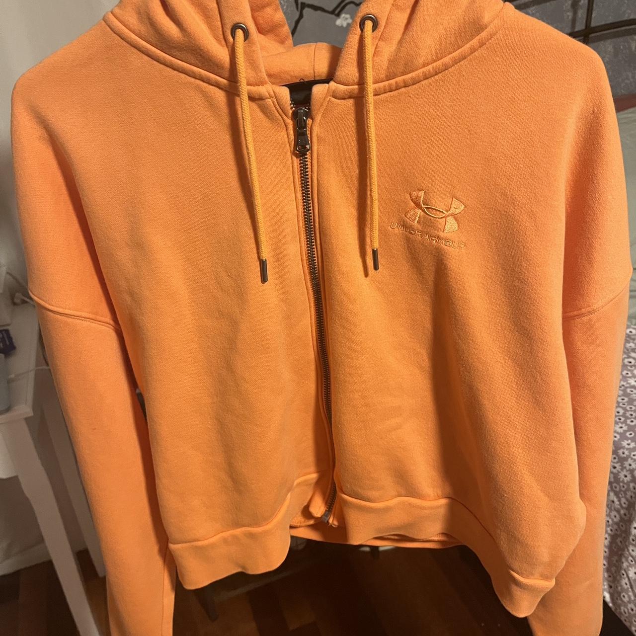 Orange under deals armour hoodie women's