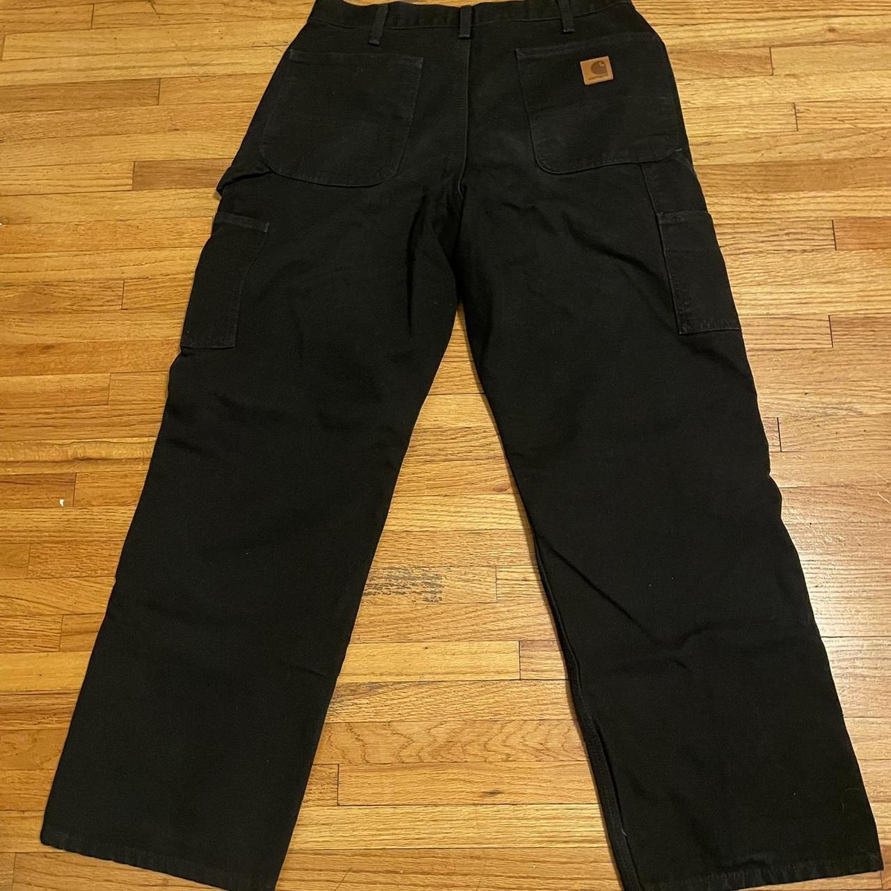 33x30 black vintage carharrt pants great condition.... - Depop