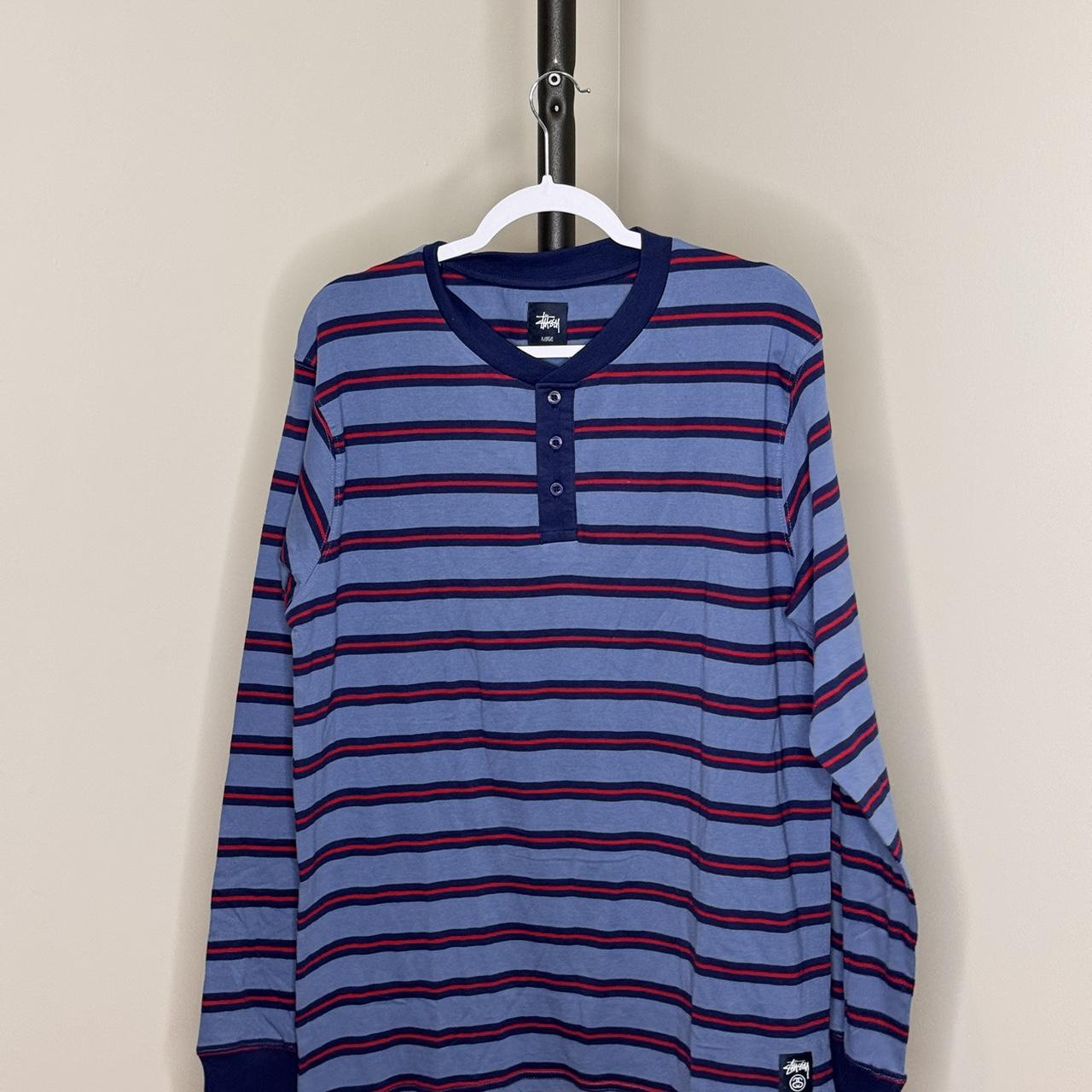 小物 old stussy henley Burgundy Stüssy World Tour T-Shirt size XL | Depop