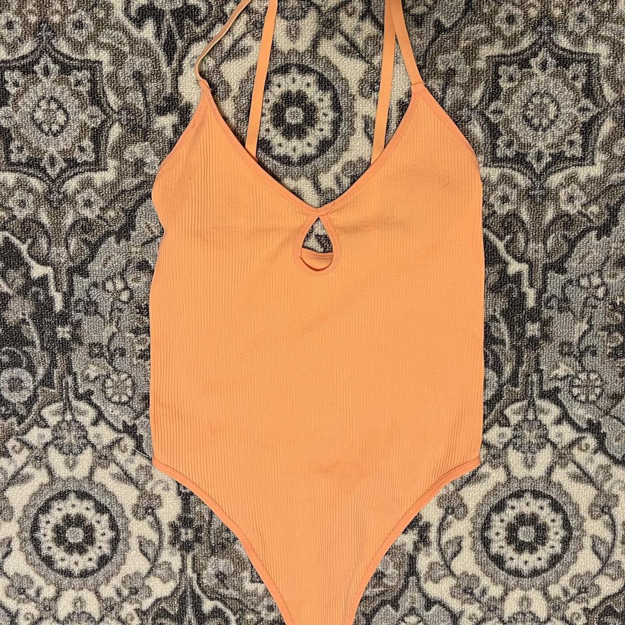 Colsie Women's Bodysuit with Keyhole V Neck Pull-On - Depop