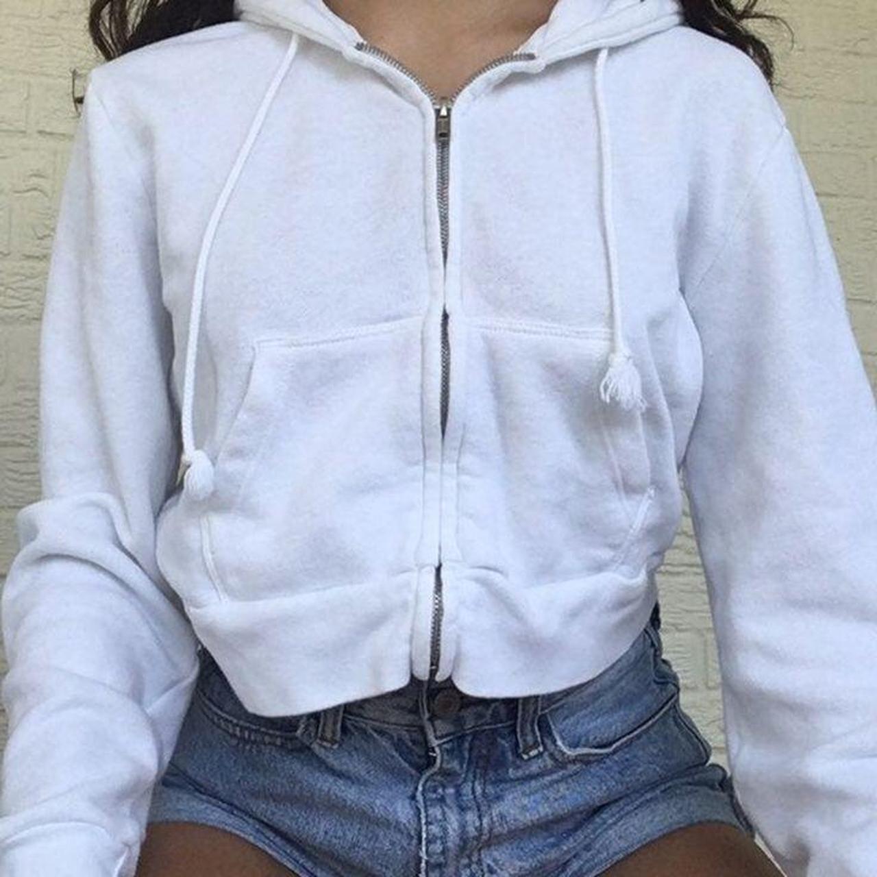 brandy melville white jacket