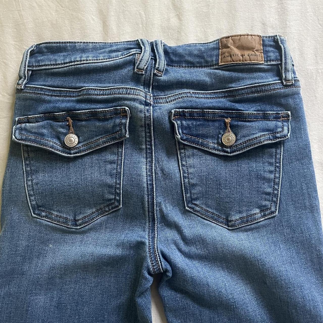 AE low rise flare jeans - y2k fit & super stretchy... - Depop