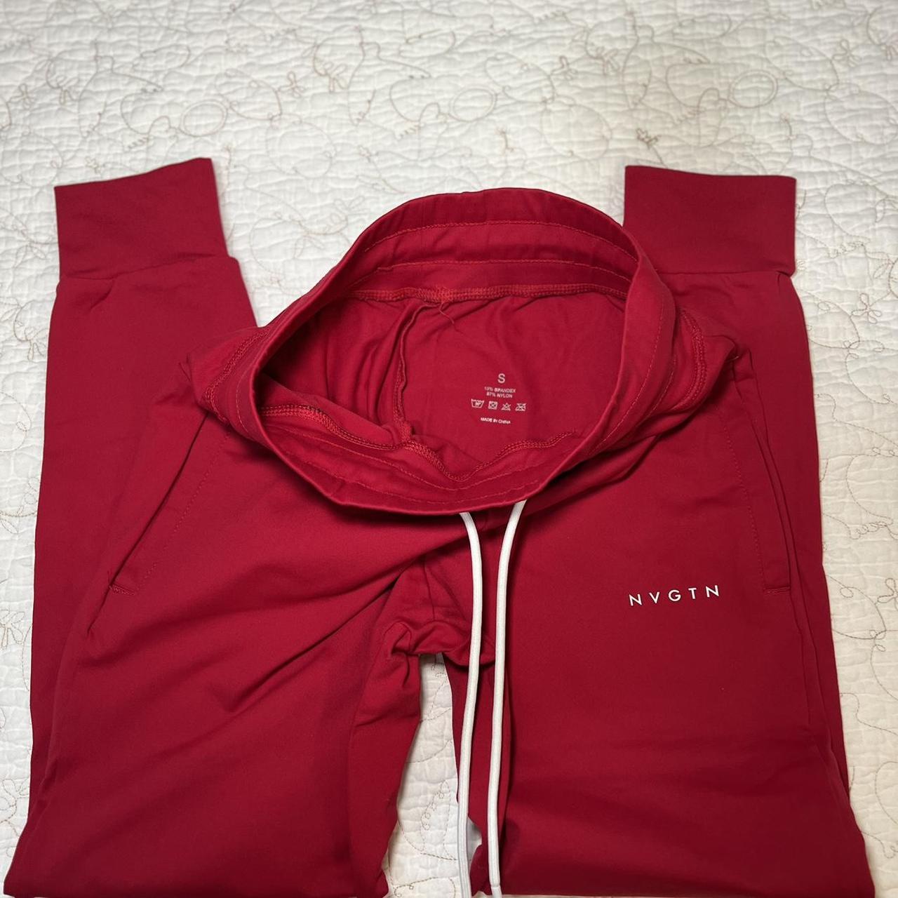 NVGTN Ruby Red Joggers Barely used, very tight and - Depop