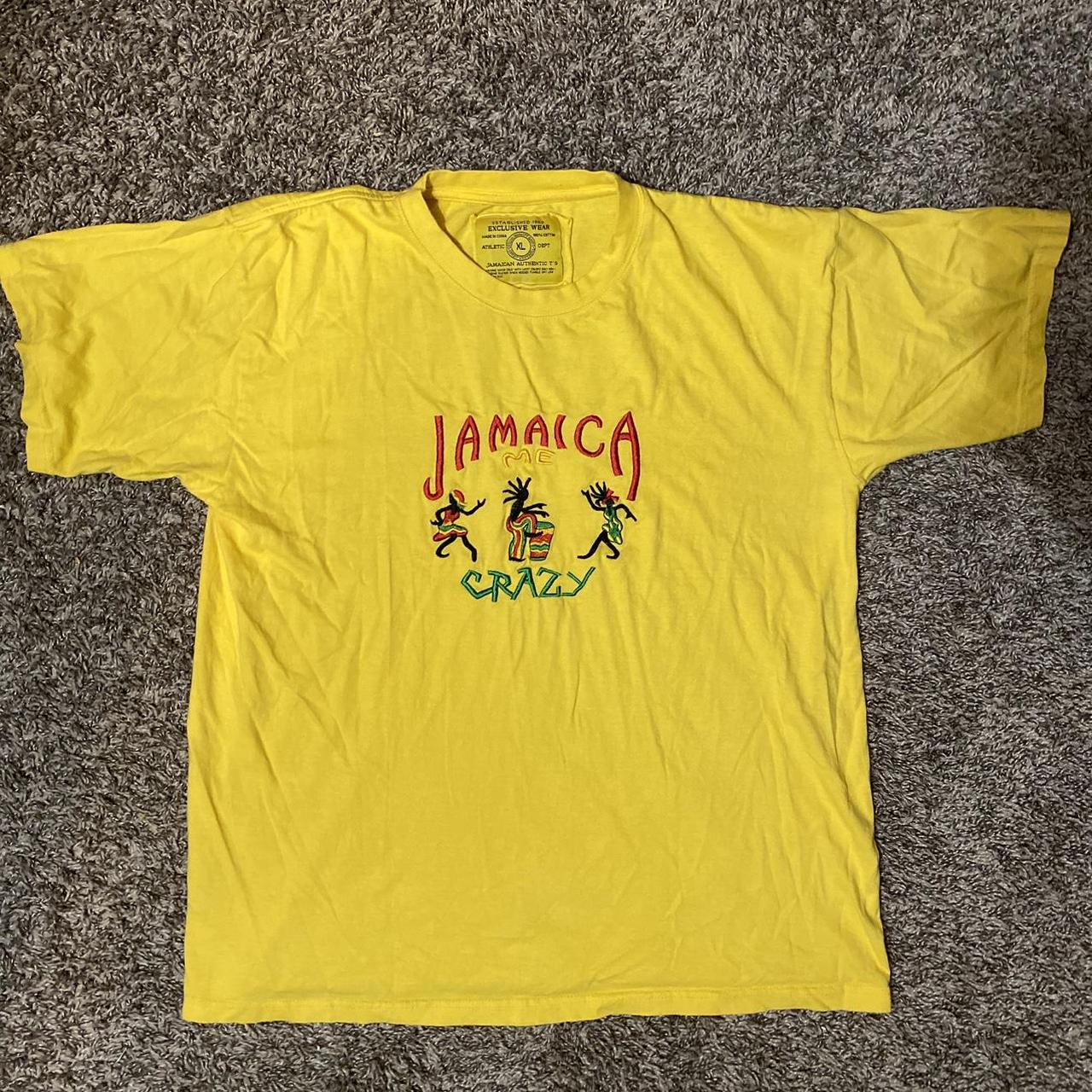 Vintage Jamaica Crazy tee size men XL fits L also - Depop