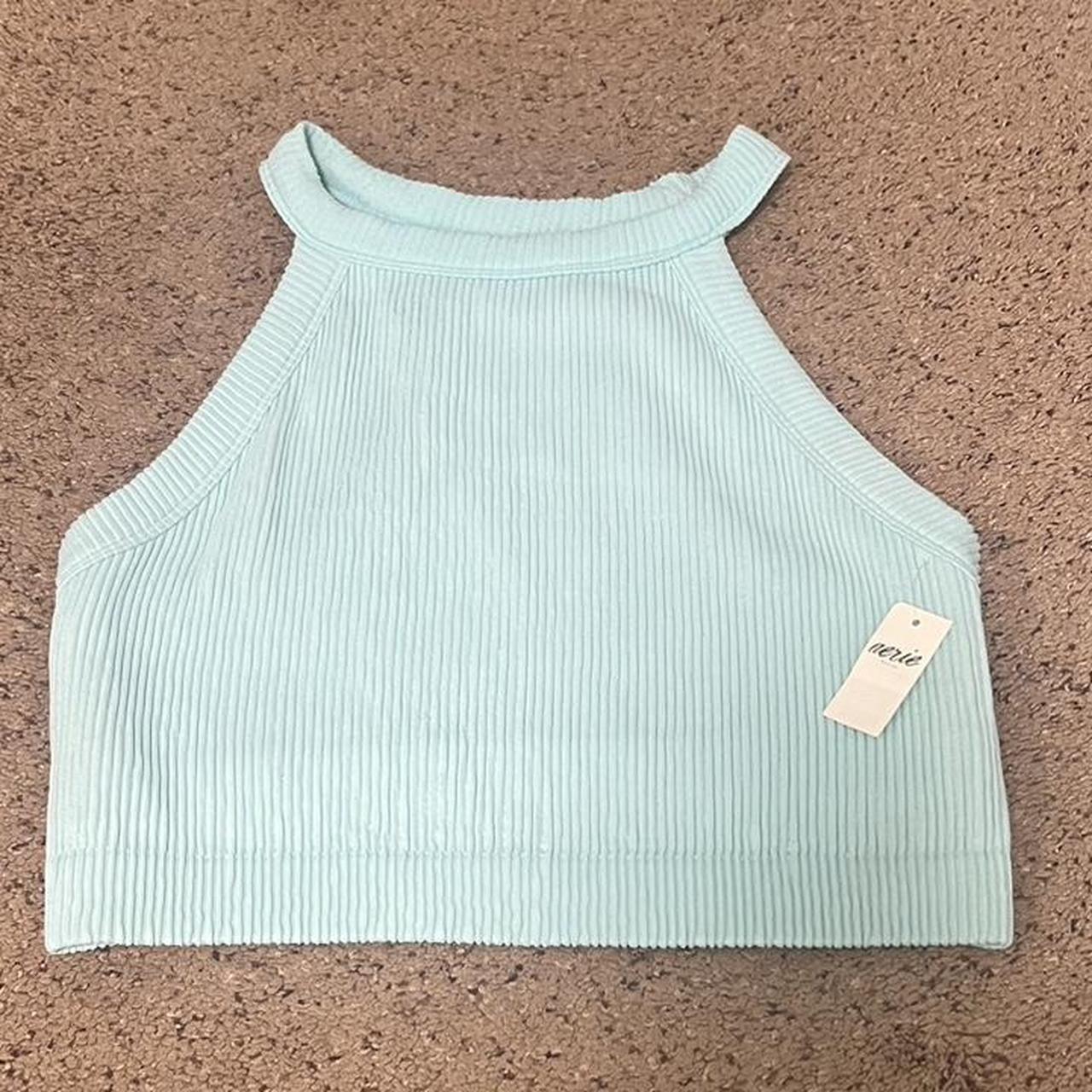 teal aerie athletic halter top *brand new with... Depop
