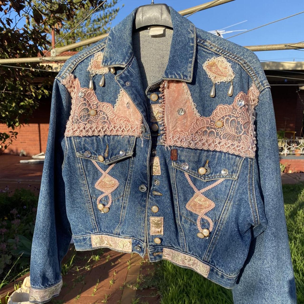 1980s Pretty in Pink denim jacket. Reminds me of... - Depop