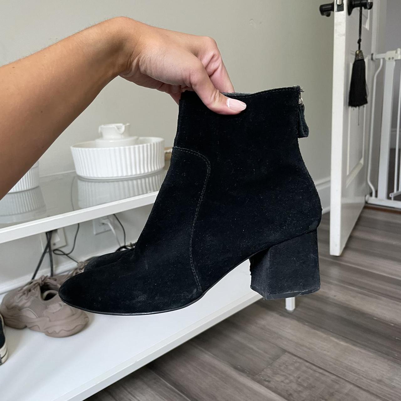 Depop Urban Outfitters Booties Urban Outfitters Black Suede Ankle
