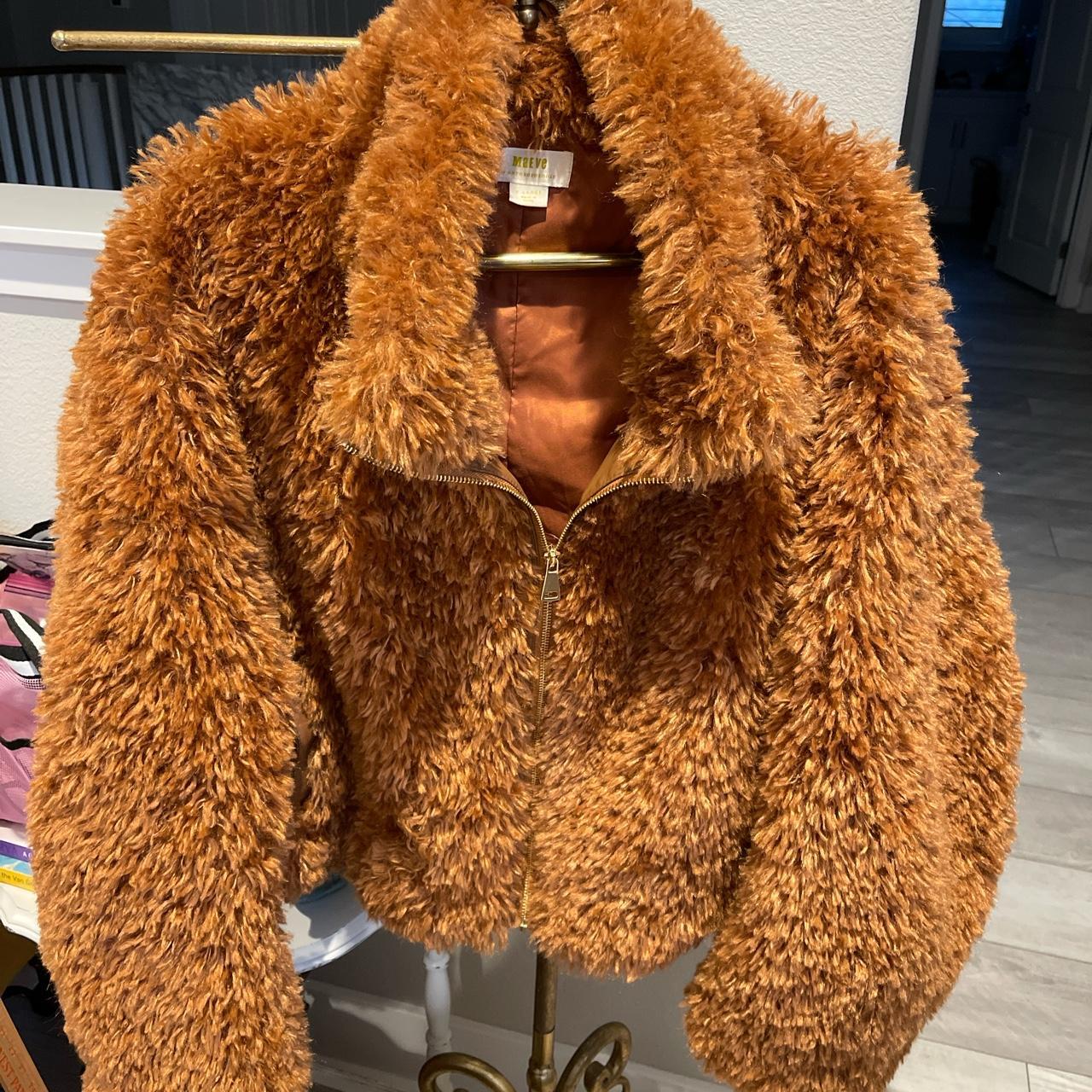 Anthropologie Maeve 2x nwt Teddy Furry Zip-Up Coat Jacket popular Honey Brown Plush