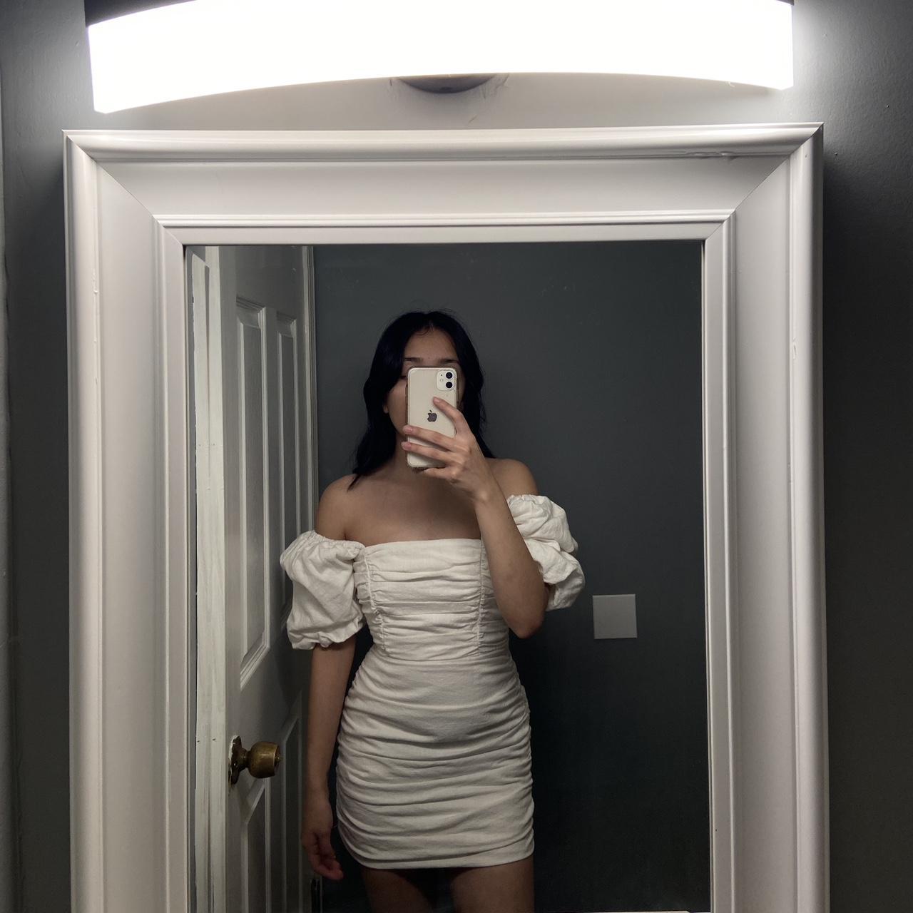 Meshki white dress Worn once for my graduation 🤍 - Depop