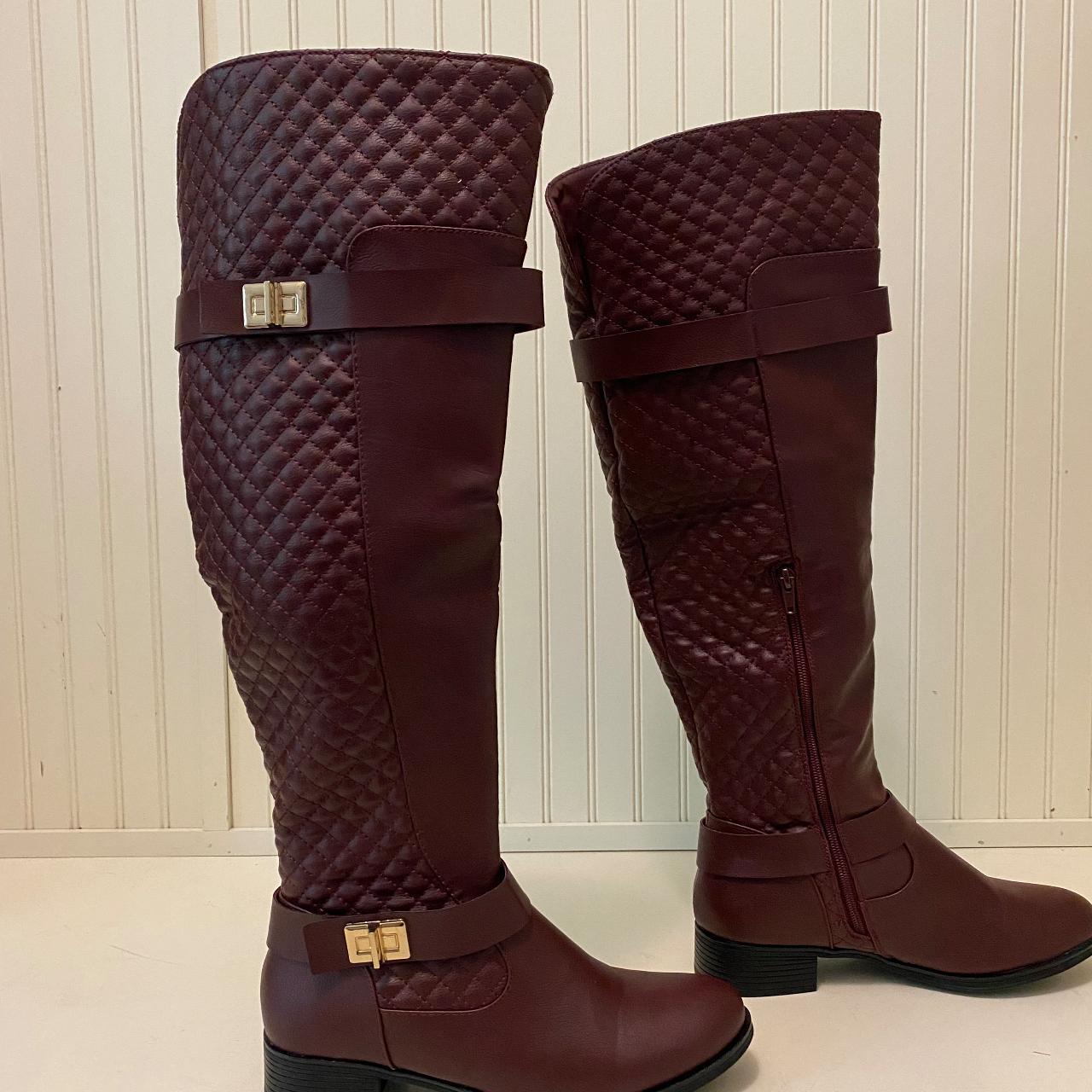 Justfab burgundy clearance boots