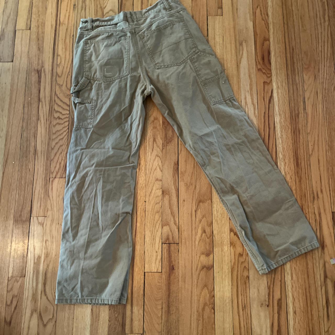 super cool tanish brown pants with side pockets 