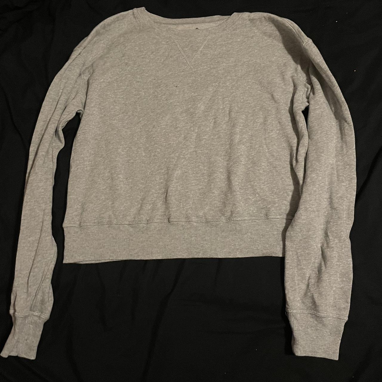 Grey lounge life crew sweatshirt Size S Depop