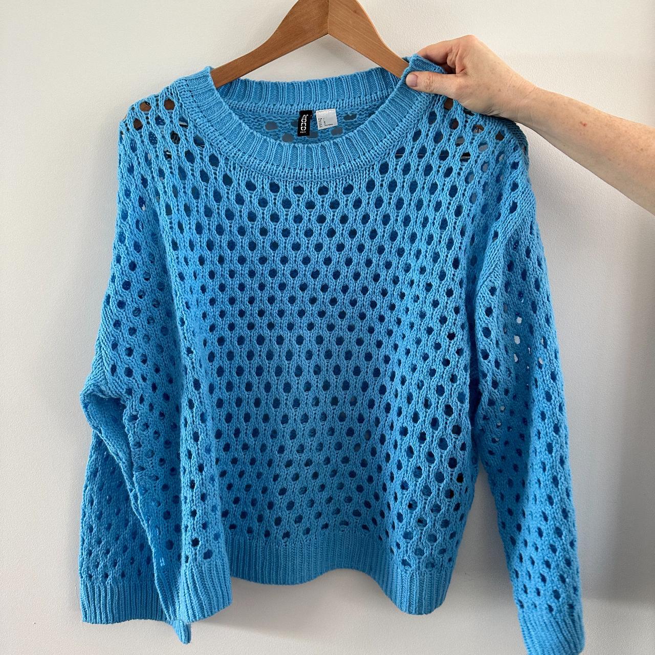 H and m outlet blue sweater