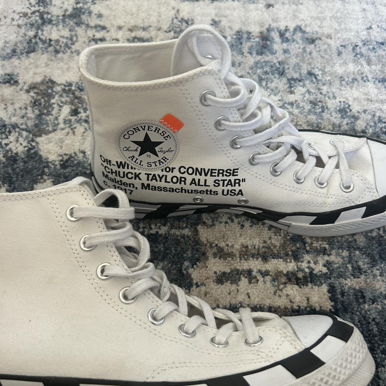 Off white fashion converse laces