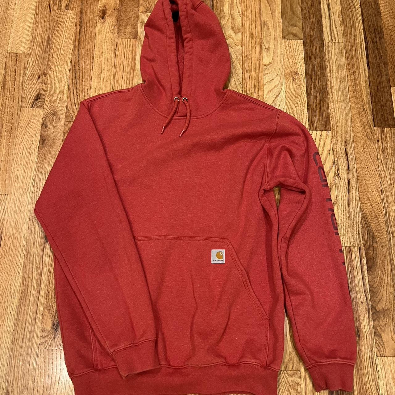 Mens red deals carhartt hoodie