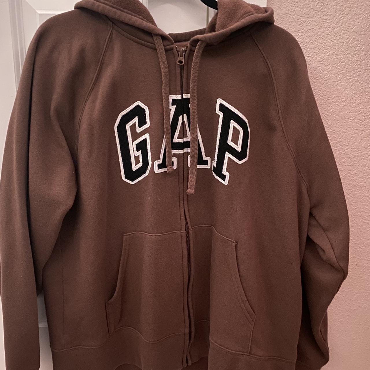 GAP zip up hoodie - soft material -washed - perfect... - Depop