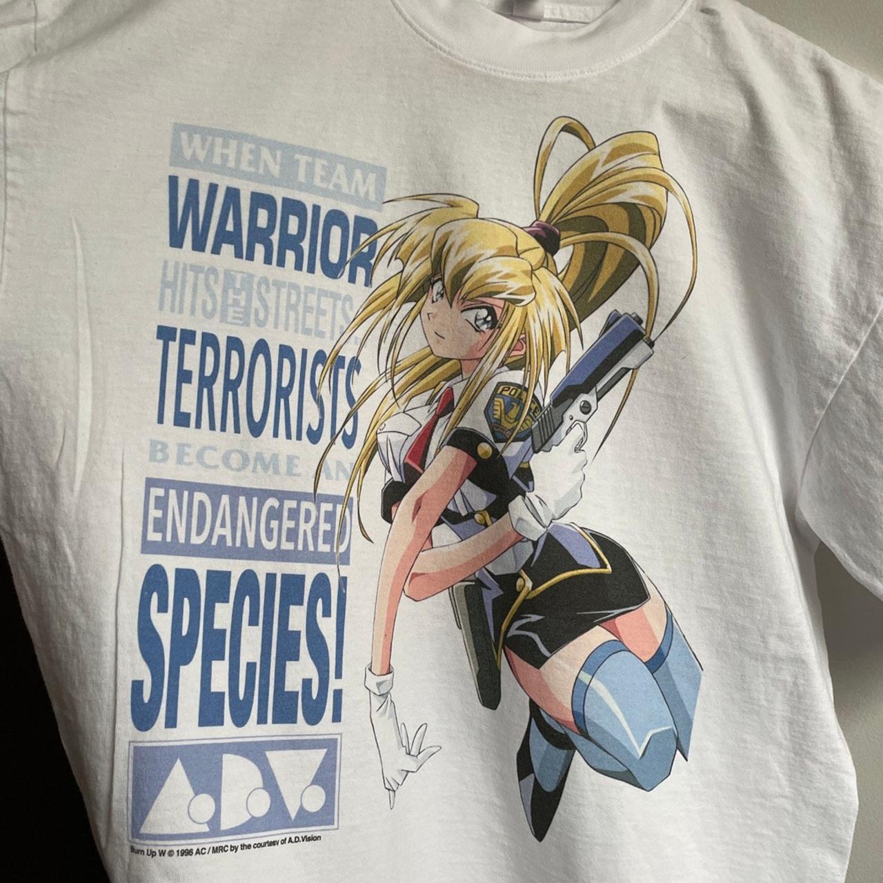 Burn Up! W t-shirt for the OVA — A banging early 90s | Depop