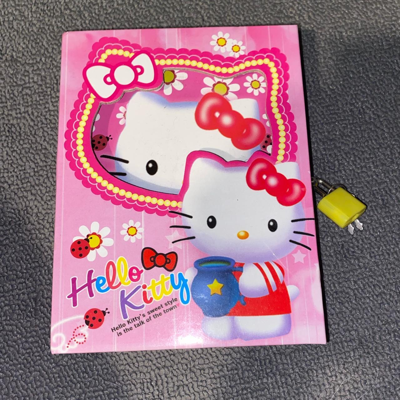 hello kitty diary w/ lock and keys never... - Depop