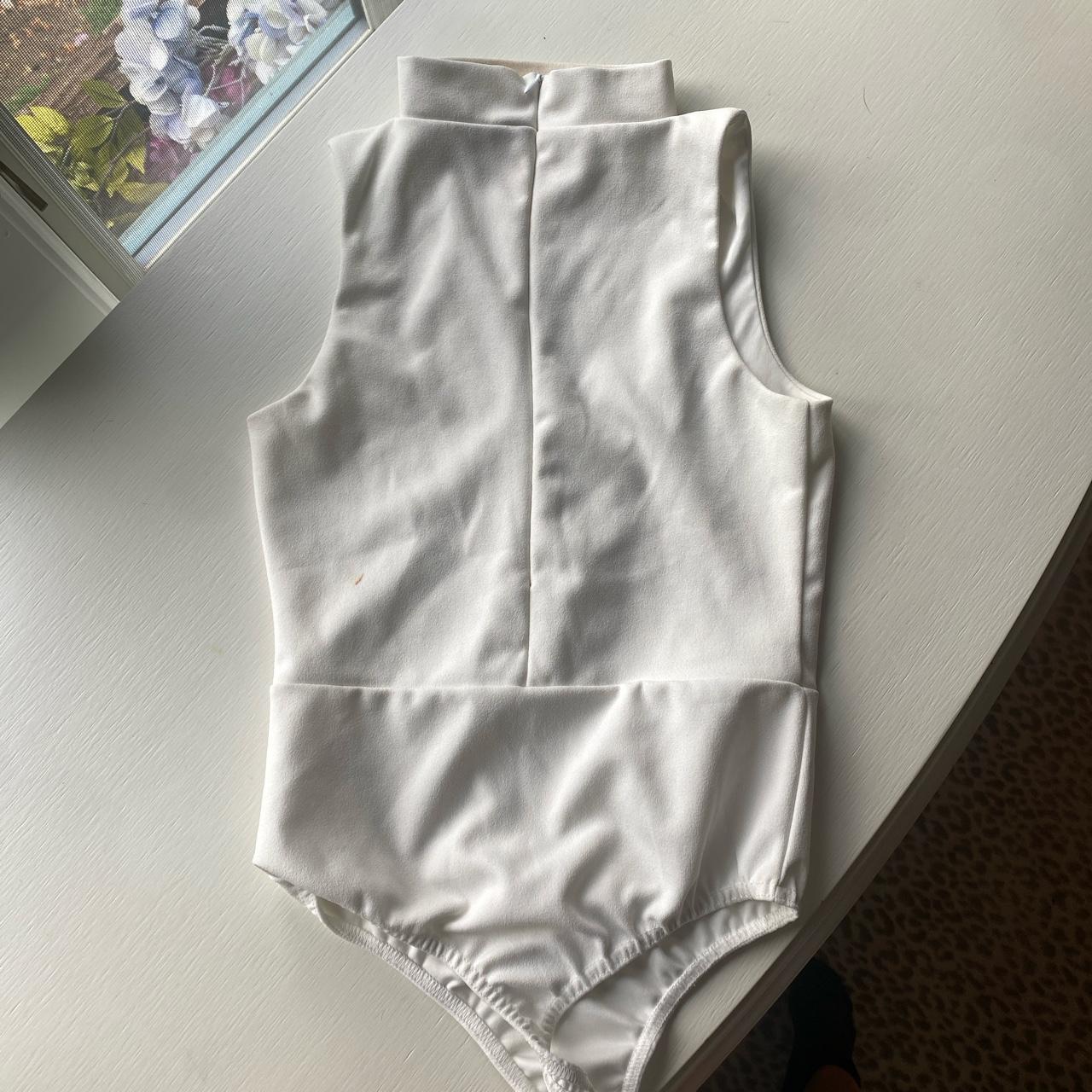 Missguided Women S White Bodysuit Depop