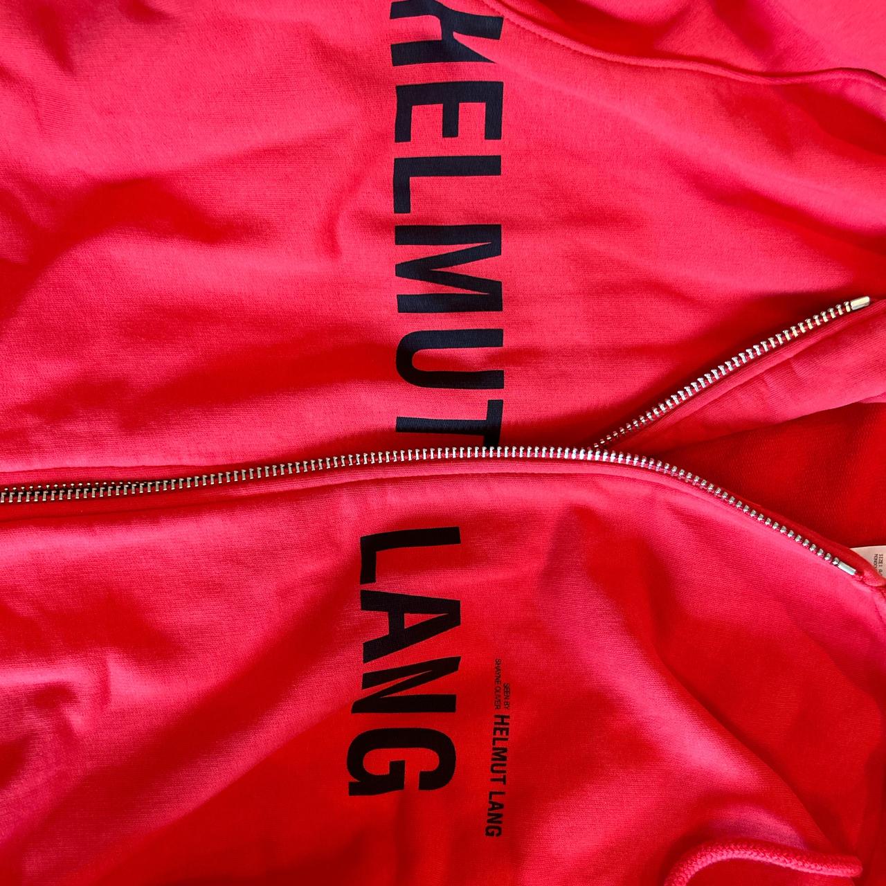 Oversized Helmut Lang red zip up size 2. Can totally