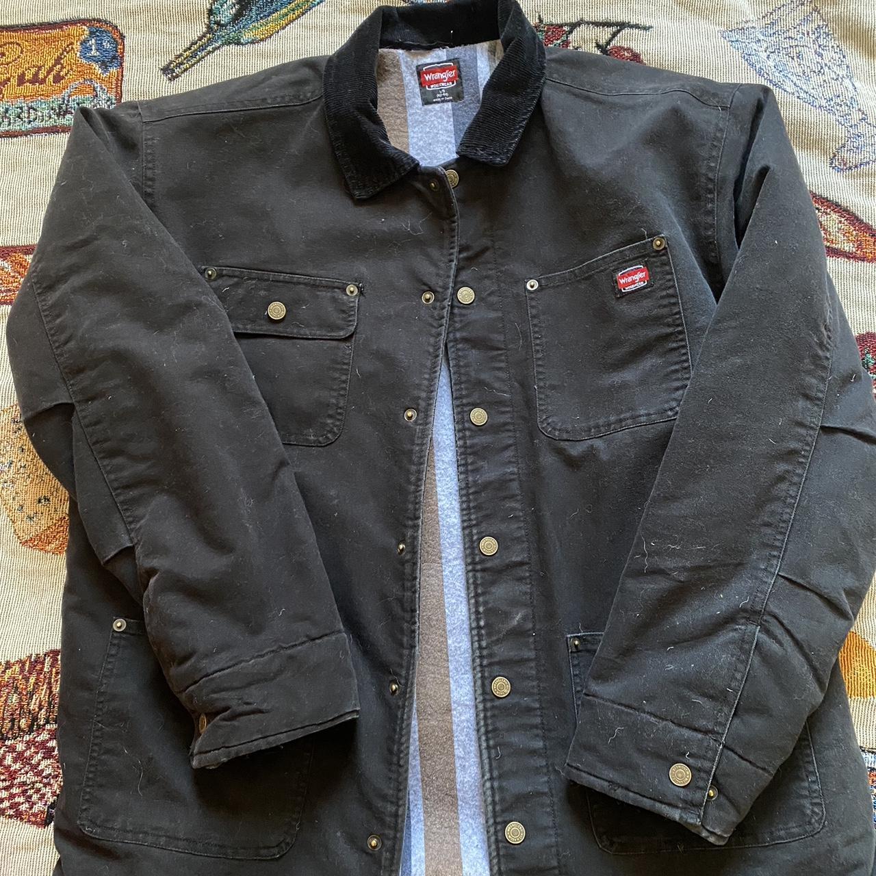 Wrangler chore jacket Picture shows small bits of... - Depop