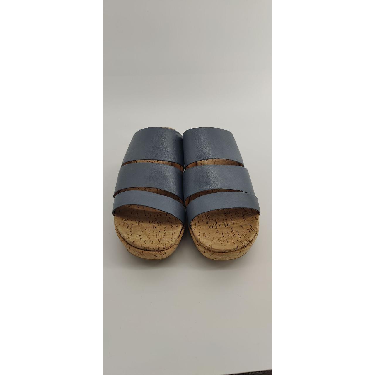 Kork Ease Menzie Sandal Size 10m Blue Leather Slide... Depop