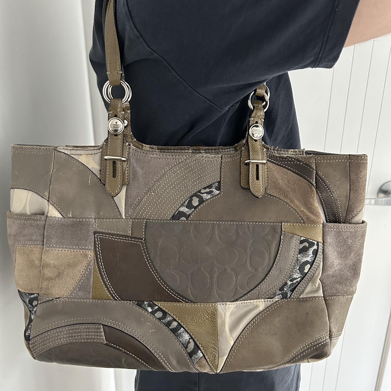 バッグ Coach Patchwork Tote bag Signature Coach Patchwork Tote Bag