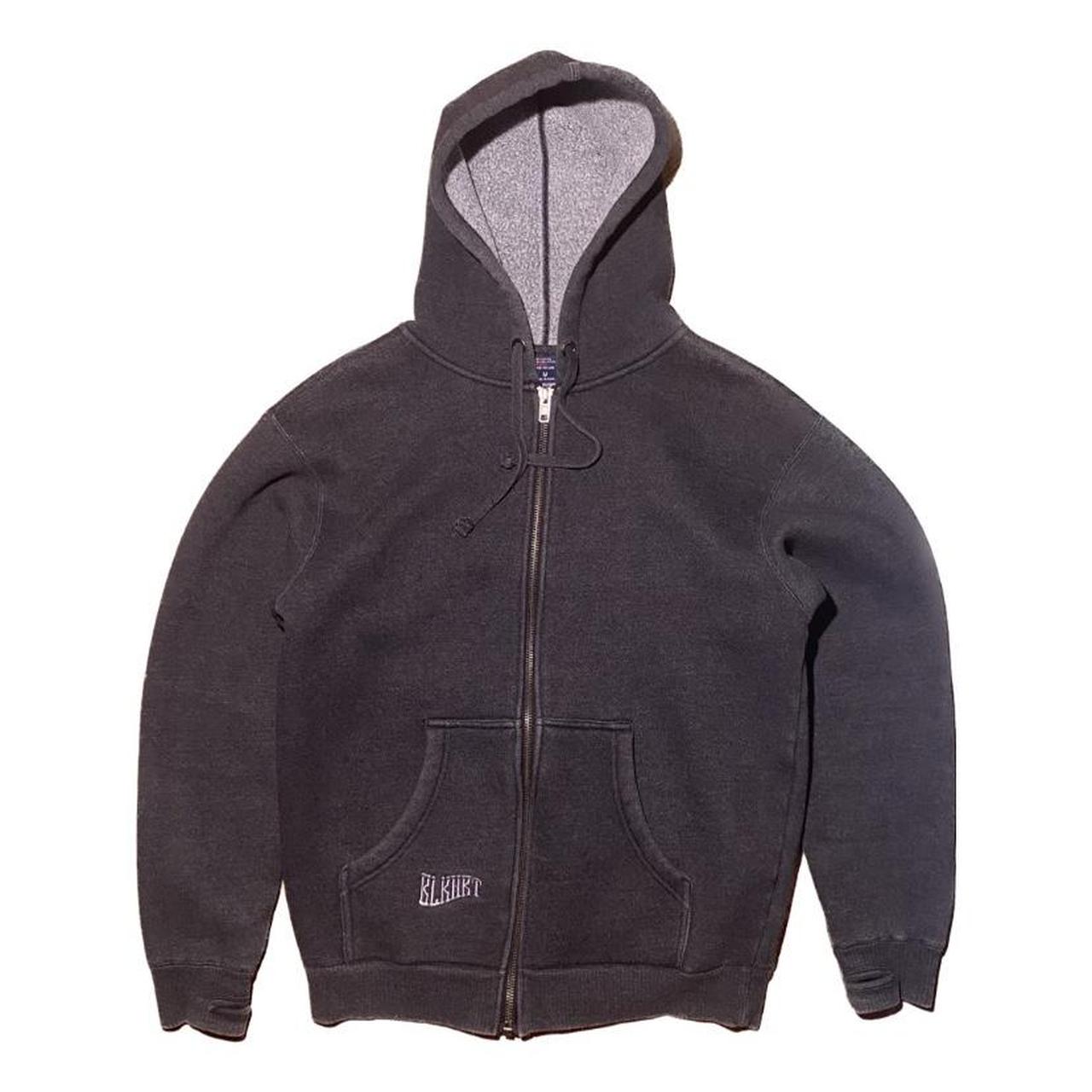 Heavyweight Charcoal Zip Up Hoodie thick hoodie,... Depop