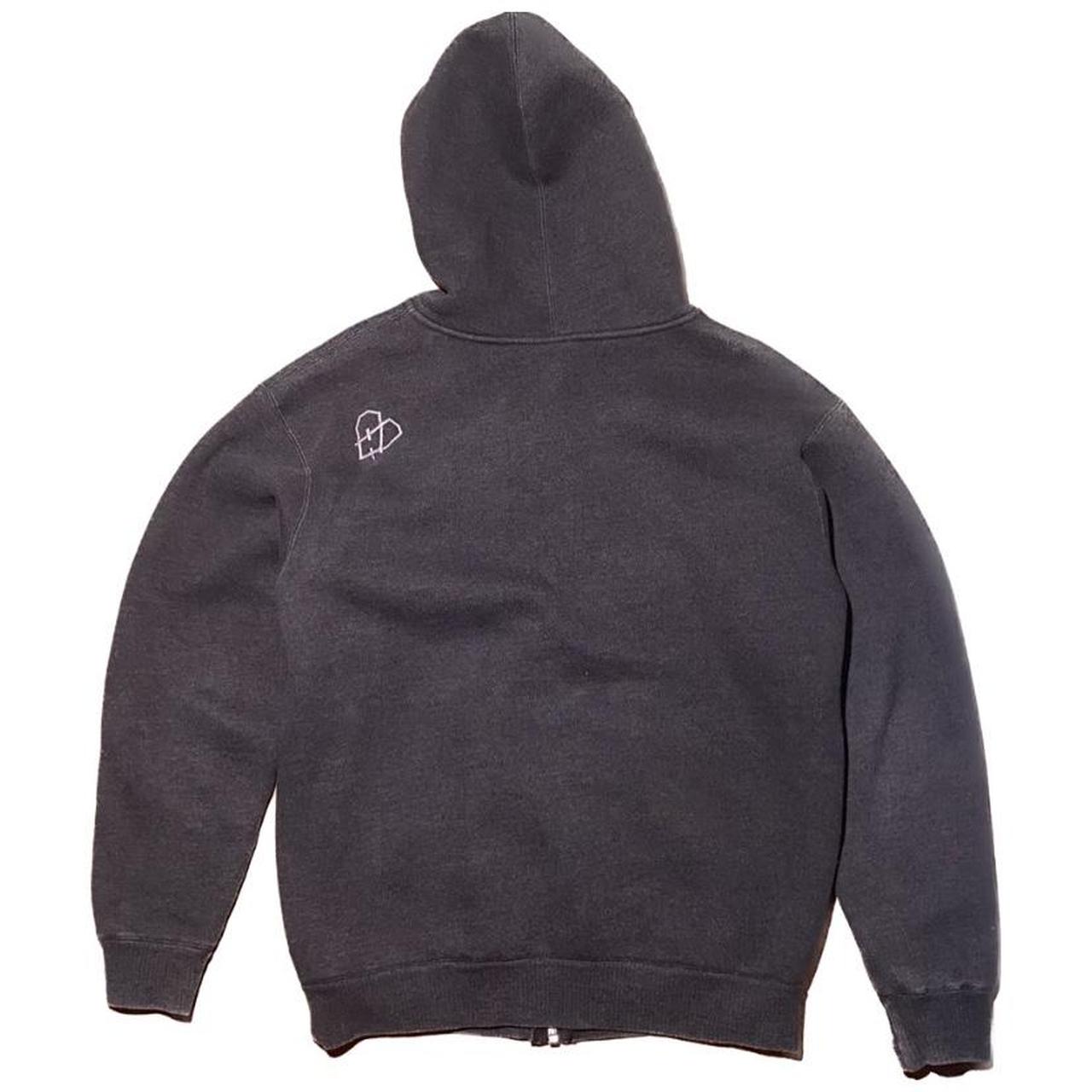 Heavyweight Charcoal Zip Up Hoodie thick hoodie,... Depop