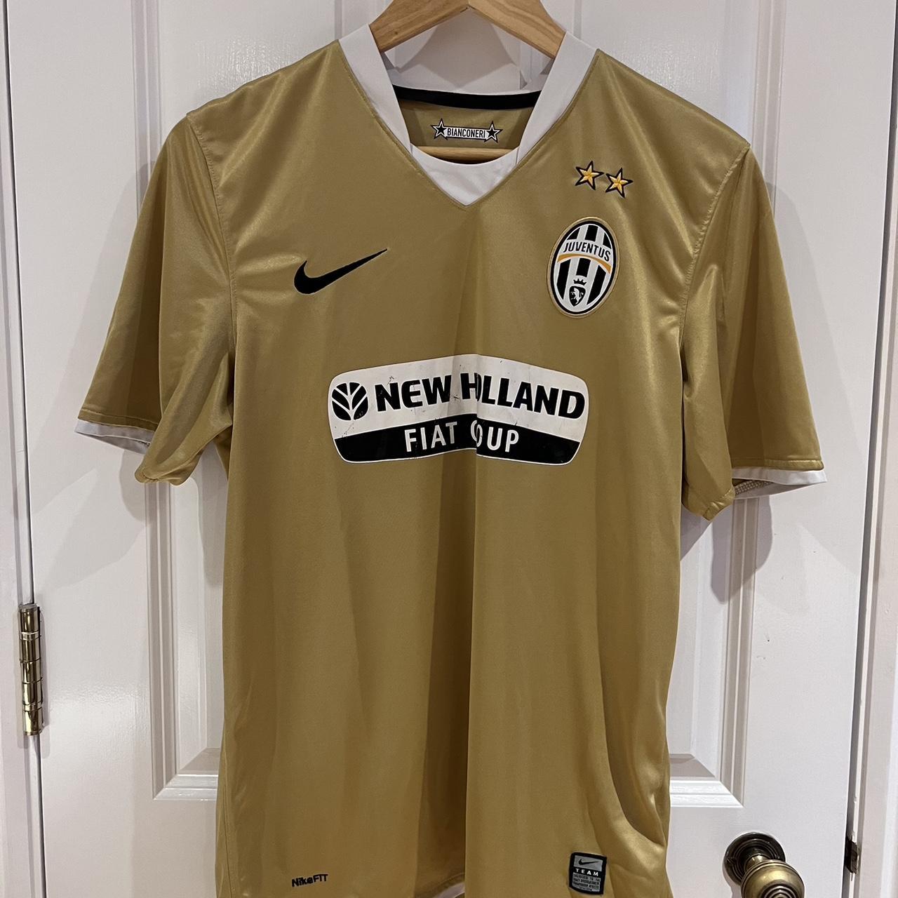 Gold Nike Juventus 2008 away jersey. Size. Depop