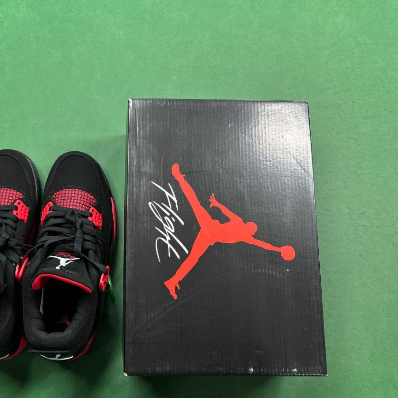 4s jordans red and black