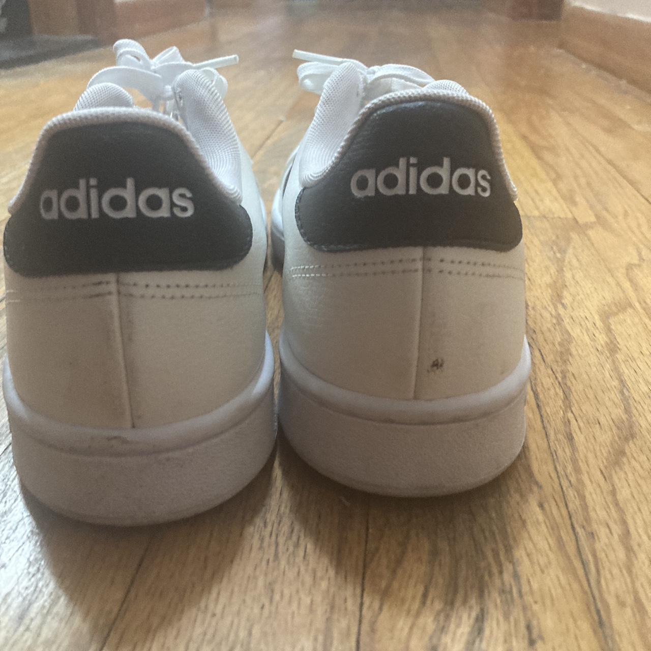 Black and white Adidas shoes - Depop