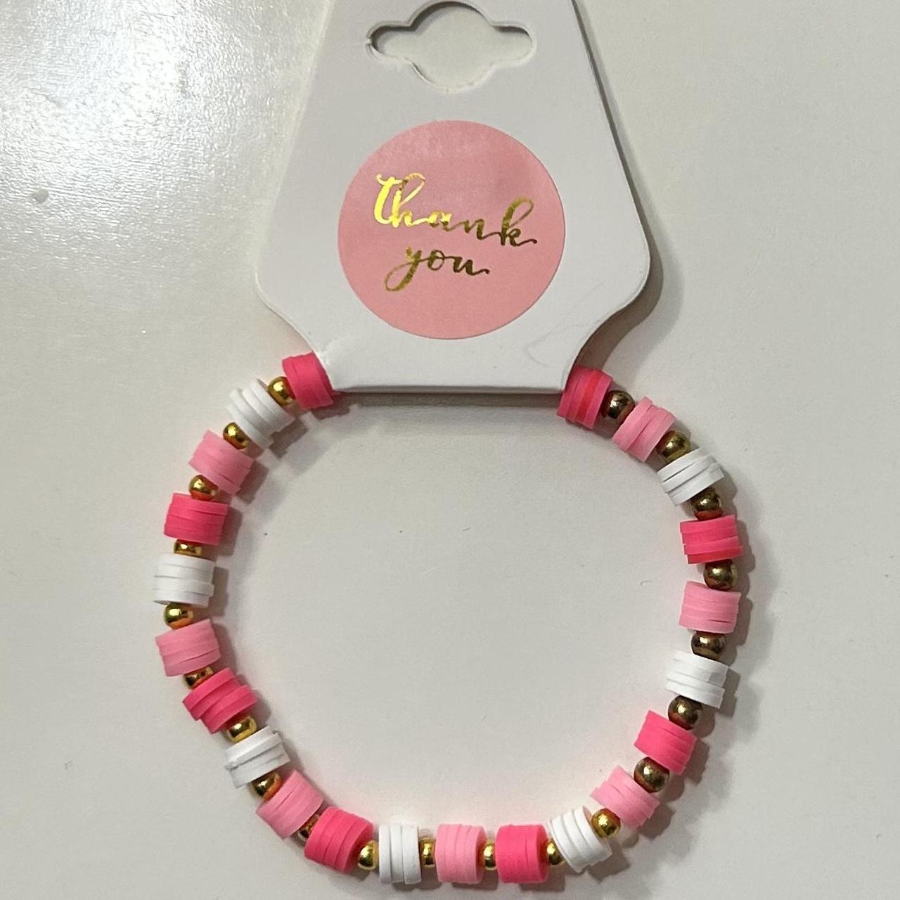 Pink Clay Bracelet -   Clay bracelet, Bracelets handmade