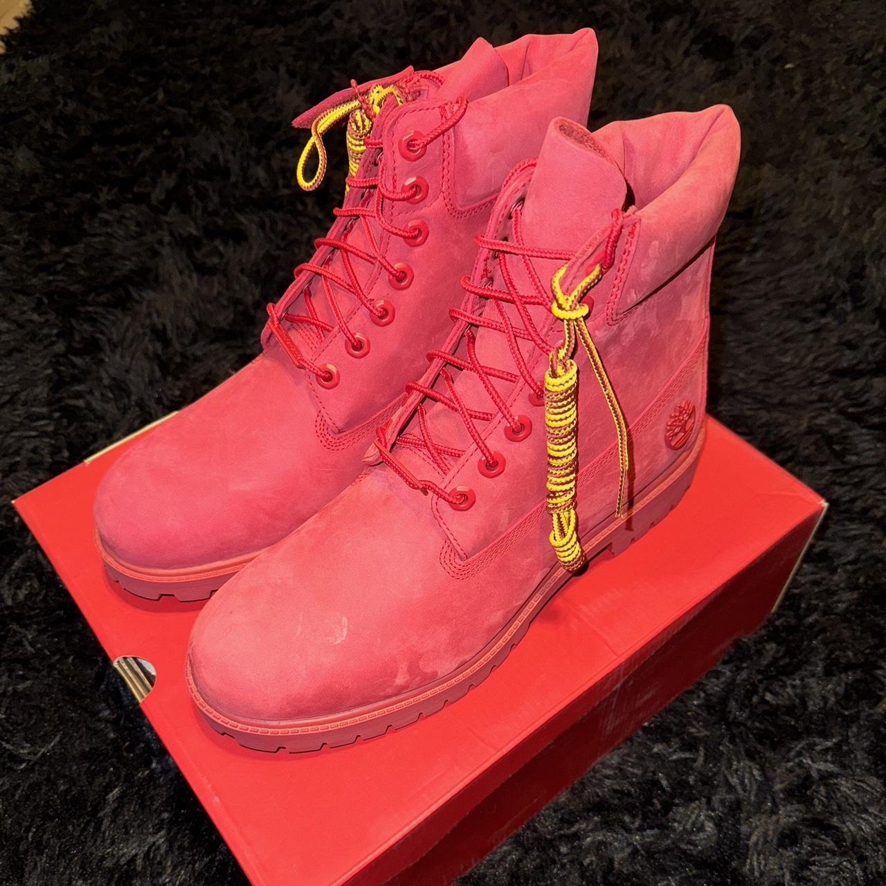 Limited edition red on sale timberlands