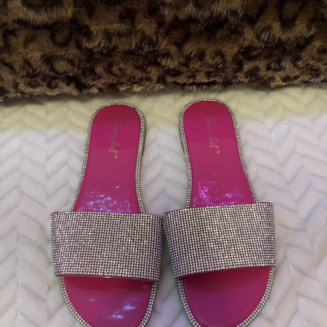 Pink diamond online sandals