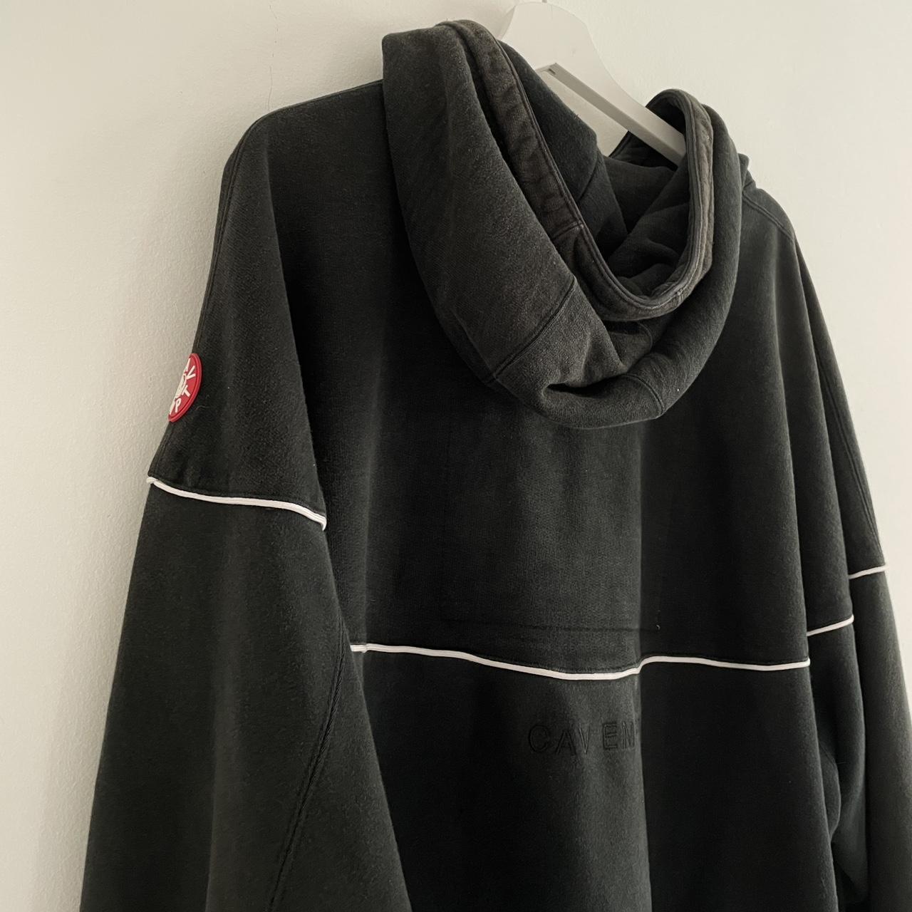 Cav Empt Hoodie In Black With White Line Size XL Depop   P0 