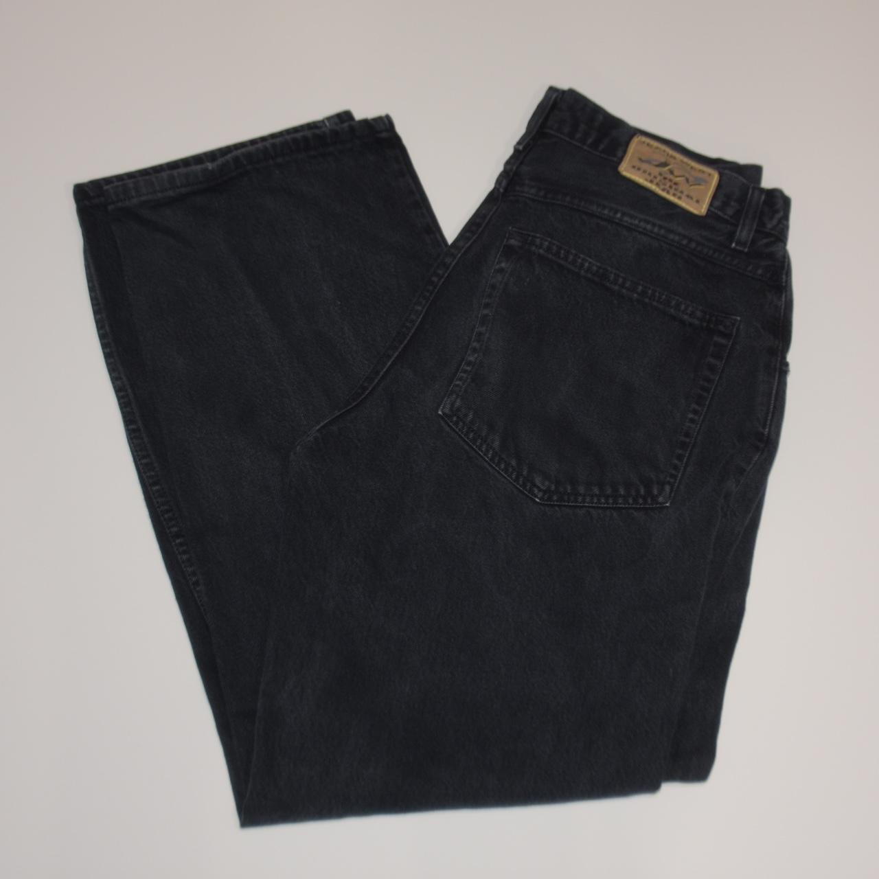 Perfectly baggy Jeans West black jeans. W34... - Depop